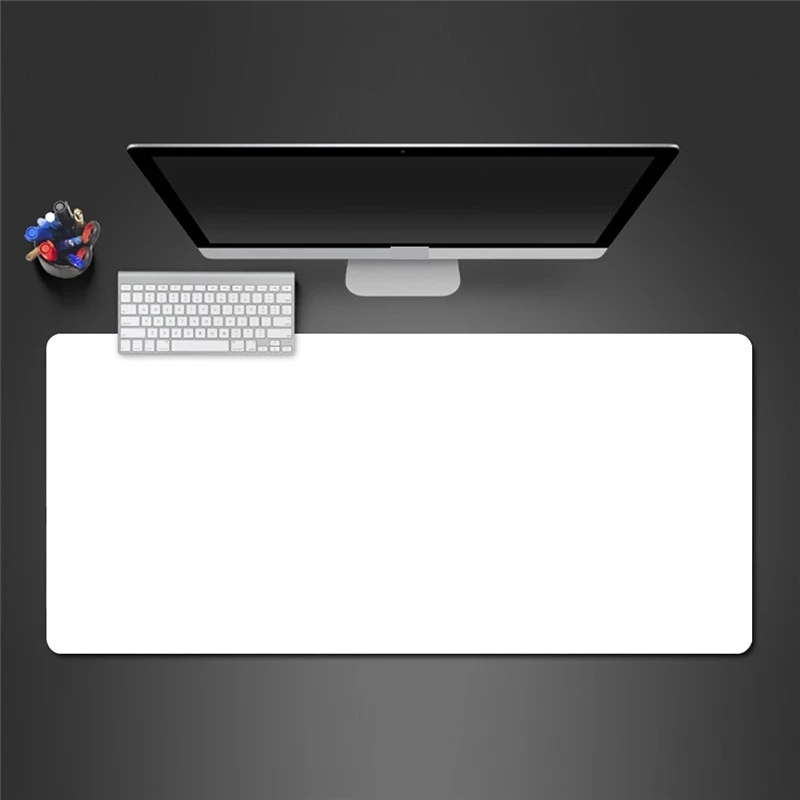 All White Mouse Pad 900x400mm XXL DIY Anime Mouse Pad PC Gamer Gaming  Playmat Large Customized Desk Keyboard Mousepad for CSGO