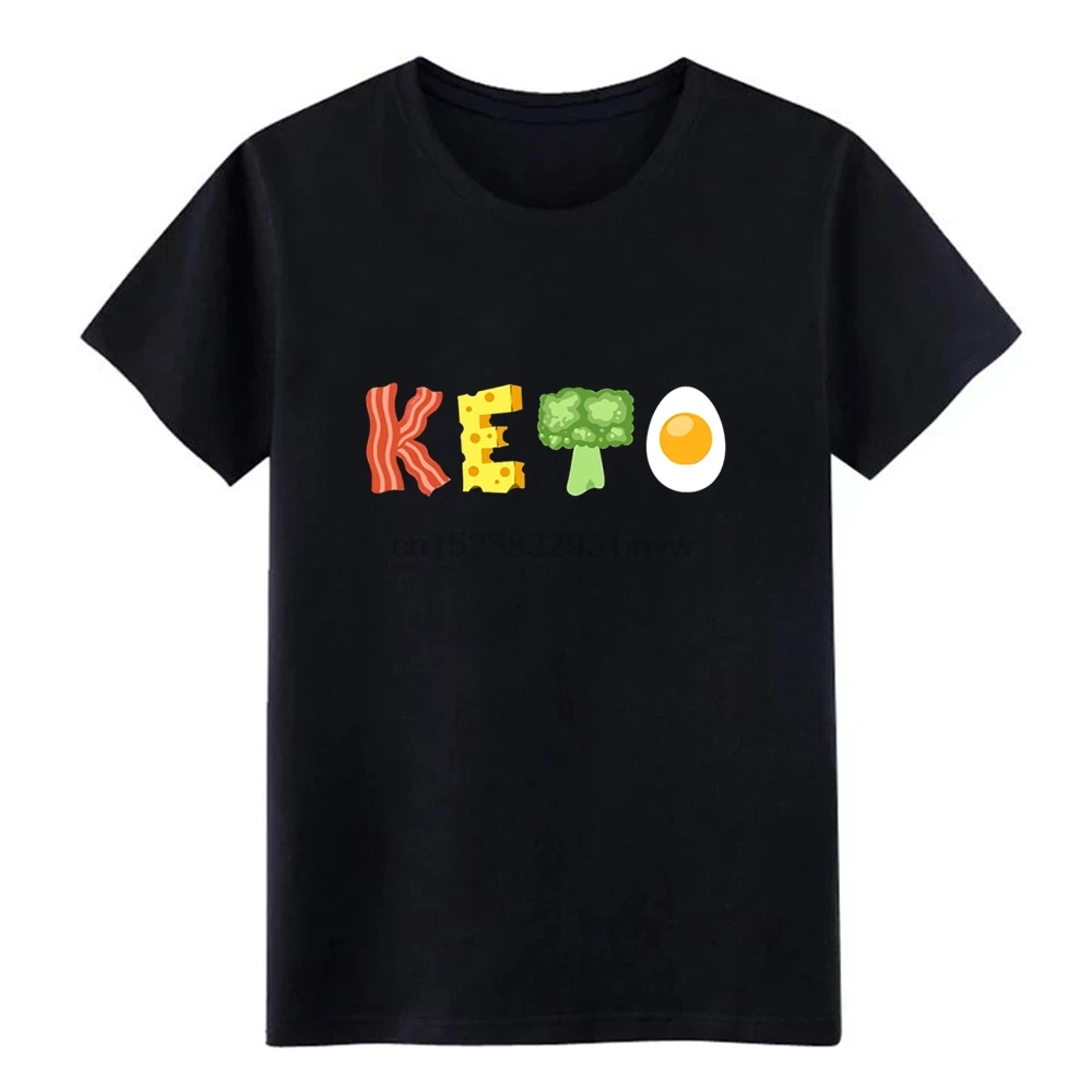 Футболка Keto мужская с круглым вырезом базовая тенниска из хлопка для диеты