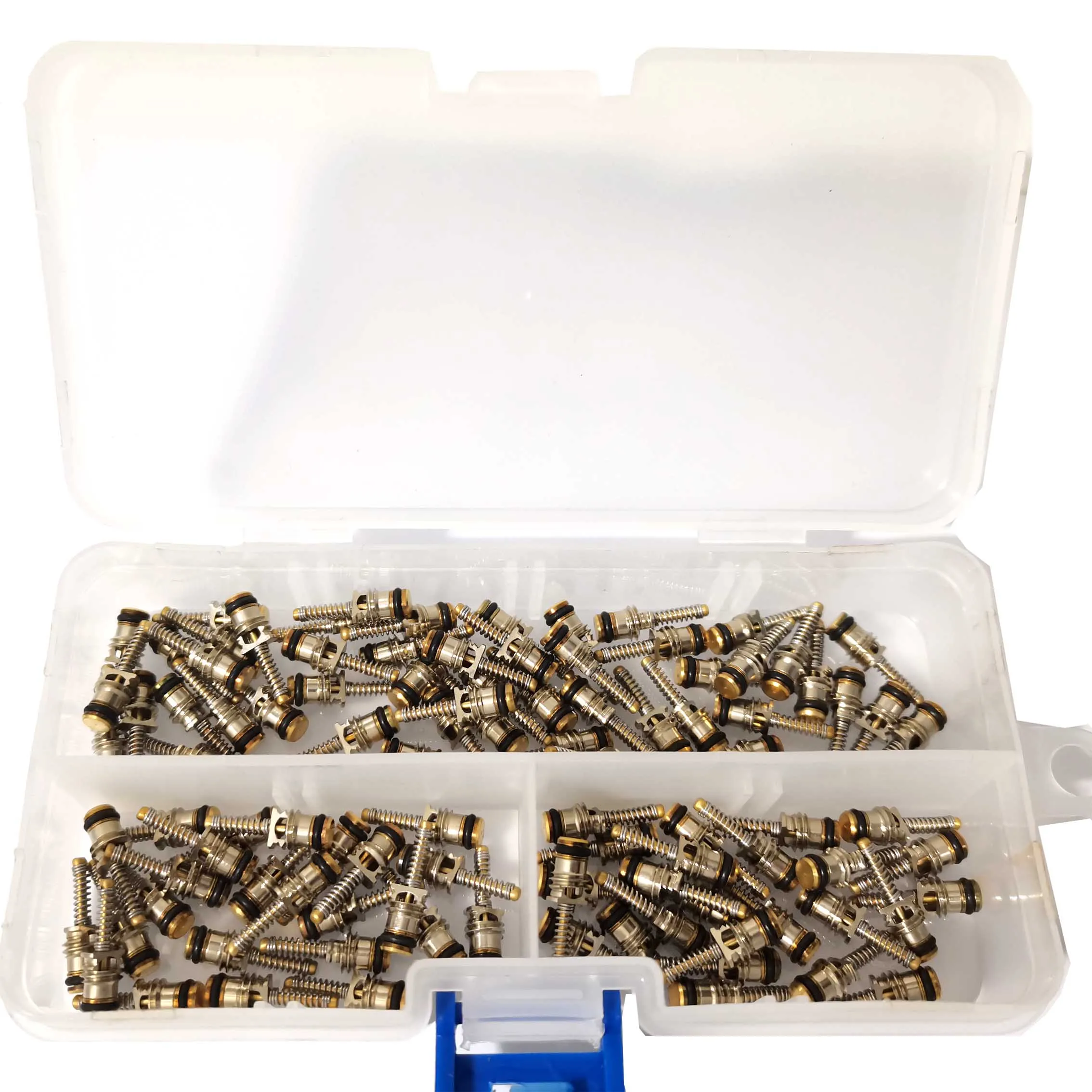 100pcs Valve Core For Auto A/C High / Low Pressure Valve Core Refrigerant valve seat gas needle R134a BMW Volvo Benz