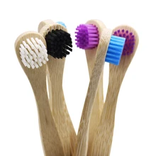 20 штук для чистки языка, Бамбуковая щетка для чистки языка, скребок для языка, мягкая щетина, экологически чистая