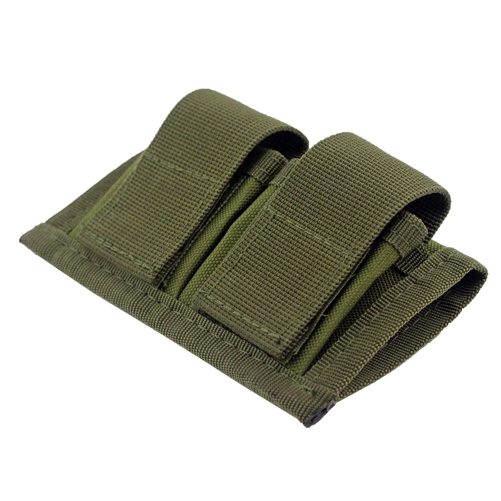 Тактический MOLLE подсумок двойной Speedloader ремень чехол с крюком и петлей заслонки крепеж Универсальный подходит 22 Mag Thru 44 Mag