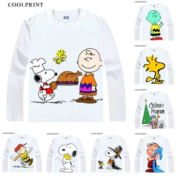 

PEANUTS Charlie Brown Linus Woodstock Franklin Lucy Anime Cosplay Custom Shirts Tank Top Long Sleeves Fitted Printed Fashion