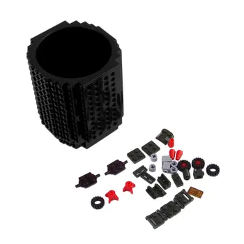 

Unique DIY Building Blocks Mug Cup Build-On Brick Build Pen Container New
