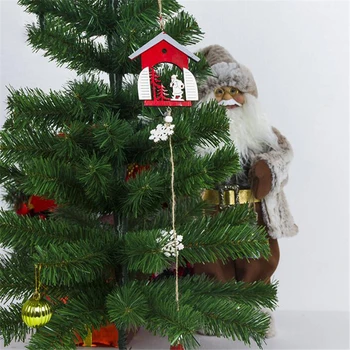 

Christmas Decoration Tag Wooden Red Christmas Tree Ornaments Home Christmas Decoration Pendant