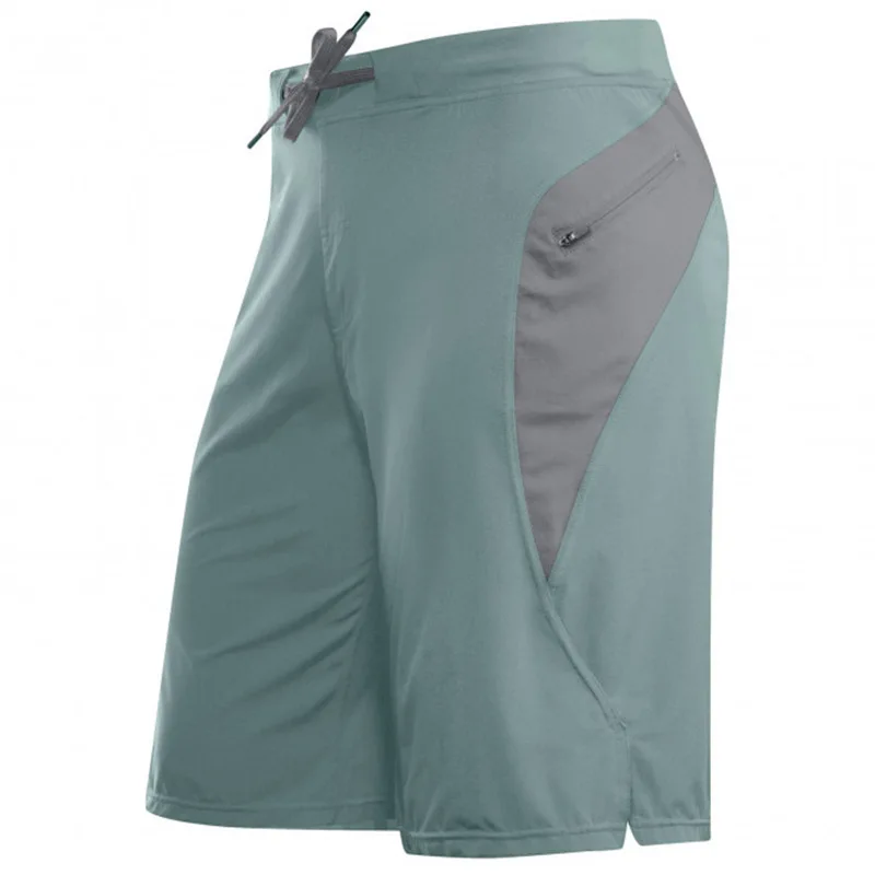 Light green Новые модные мужские дышащие быстросохнущие шорты, спортивные штаны для бодибилдинга, фитнеса, шорты для бега, повседневные спортивные мужские шорты - Цвет: Light green