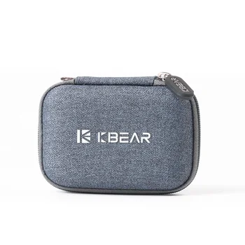 

Original Kbear Fabric Case Bag Earphone Headset Accessories Case Pressure Shock Absorption Storage Package Case Bag With Logo