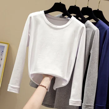 

Harajuku Women Oversized T Shirt Clothing Vintage T Shirts Egirl 2020 Fall Fashion Leisure Streetwear long sleeve White Tops