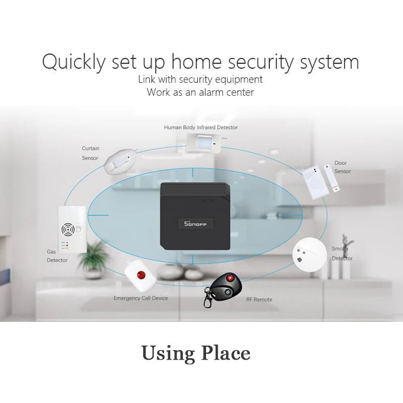 Sonoff RF Bridge 433 DW1 дверной датчик пульт дистанционного управления для Wi Fi