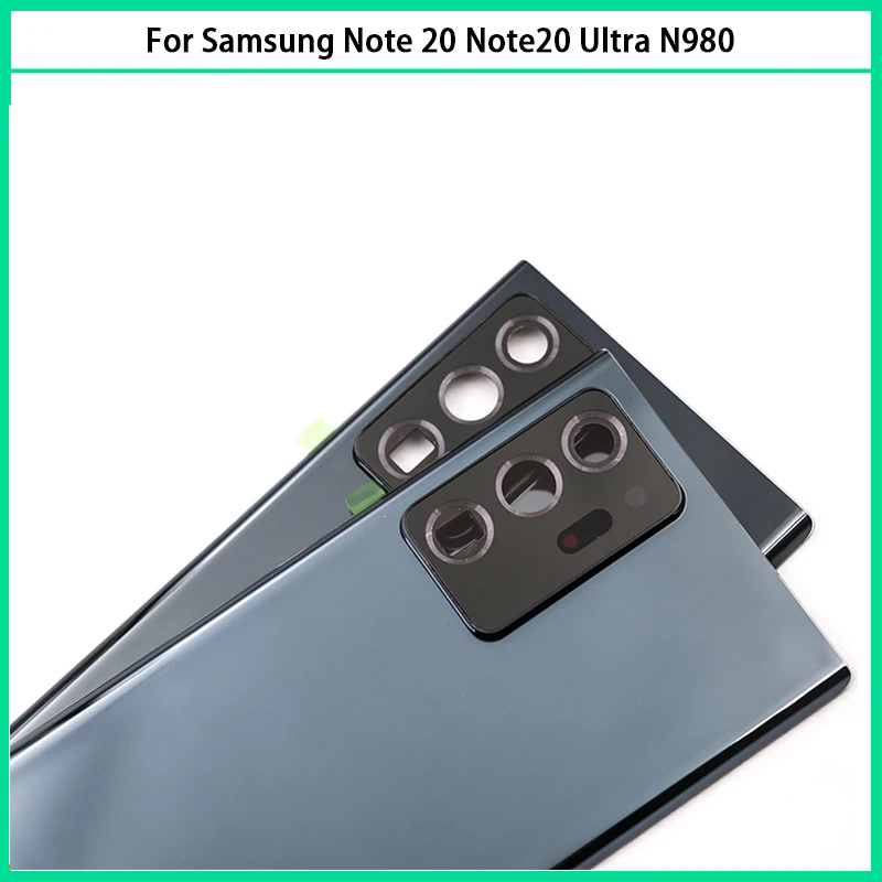 삼성 갤럭시 노트 20 울트라 N980 배터리 후면 커버, 후면 문짝 3D 유리 패널, 노트 20U 하우징 케이스, 카메라 렌즈 교체, 신제품