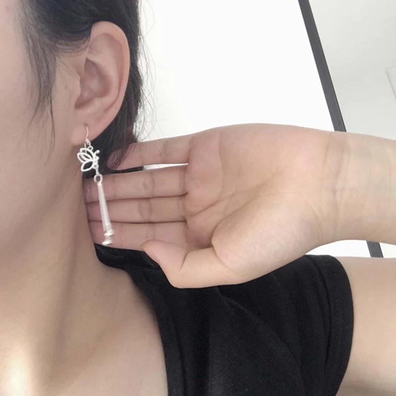 Женские модные серьги Bijoux длинное эффектное посеребренное покрытие Бабочка с кисточкой из металлических цепочек Висячие серьги для женщин ювелирные изделия подарок