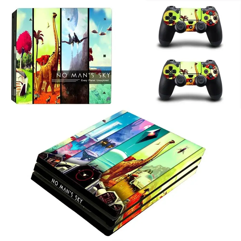 YSP4P-0525 Наклейка No man's sky PS4 Pro s PS 4 Play station 4 Pro Виниловая наклейка для консоли и контроллера playstation 4 Pro - Цвет: YSP4P-0525