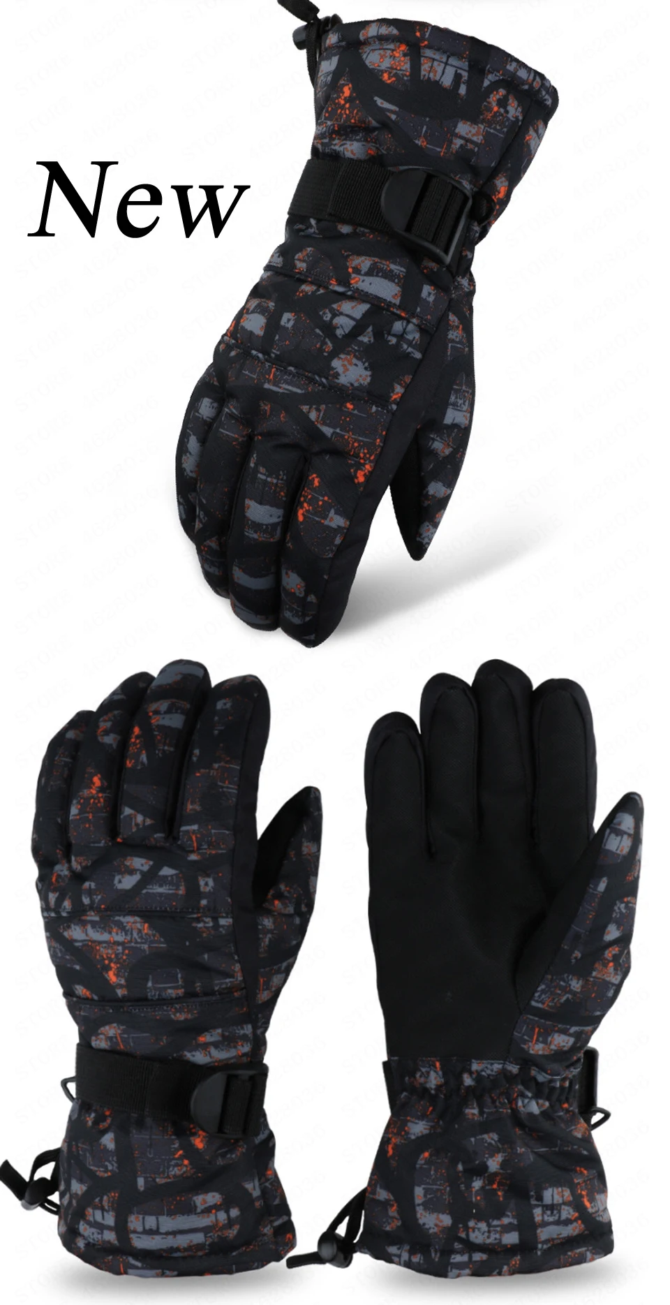Multi Colour Snow Sports Warm Gloves New Design