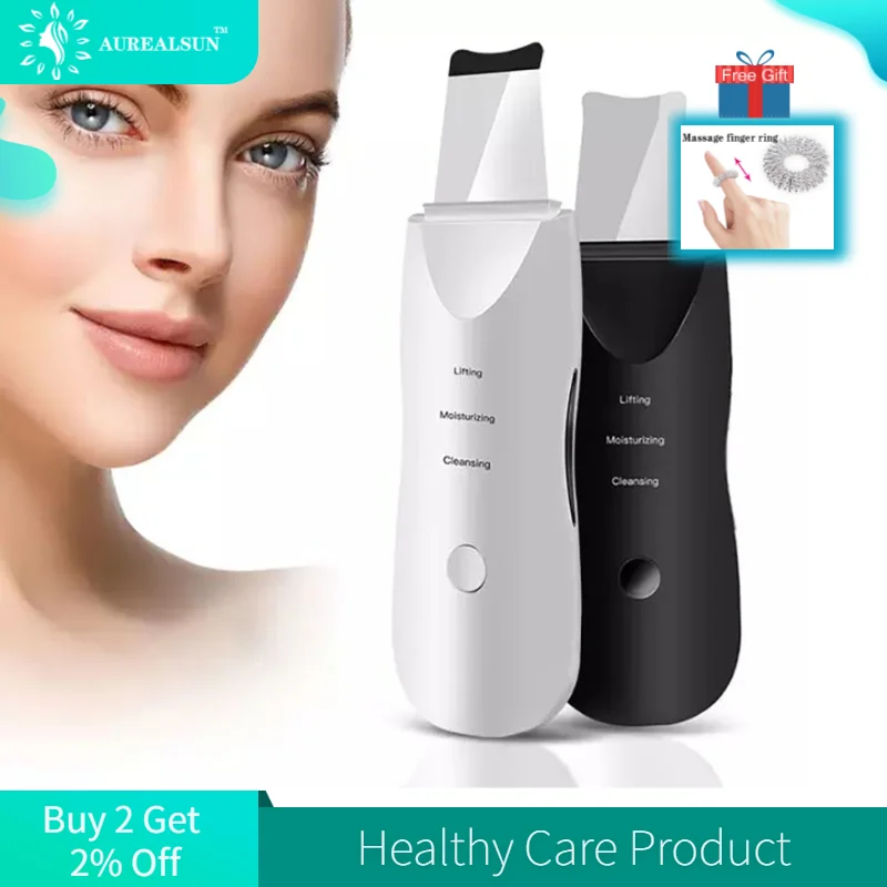 

beauty ultrasonic skin scrubber blackhead remover face massager steamer limpieza belleza facial pore cleaner limpiador de poro