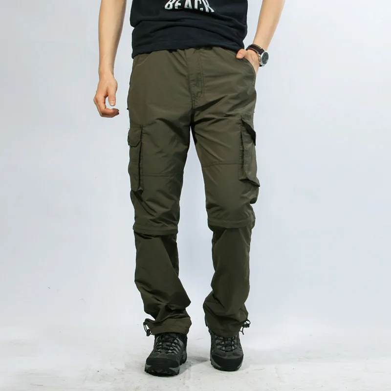BOLUBAO Новое поступление Для мужчин брюки сезон весна-осень Высокое качество мульти-карманные грузовые штаны Мужская мода удобные брюки для девочек - Цвет: Green
