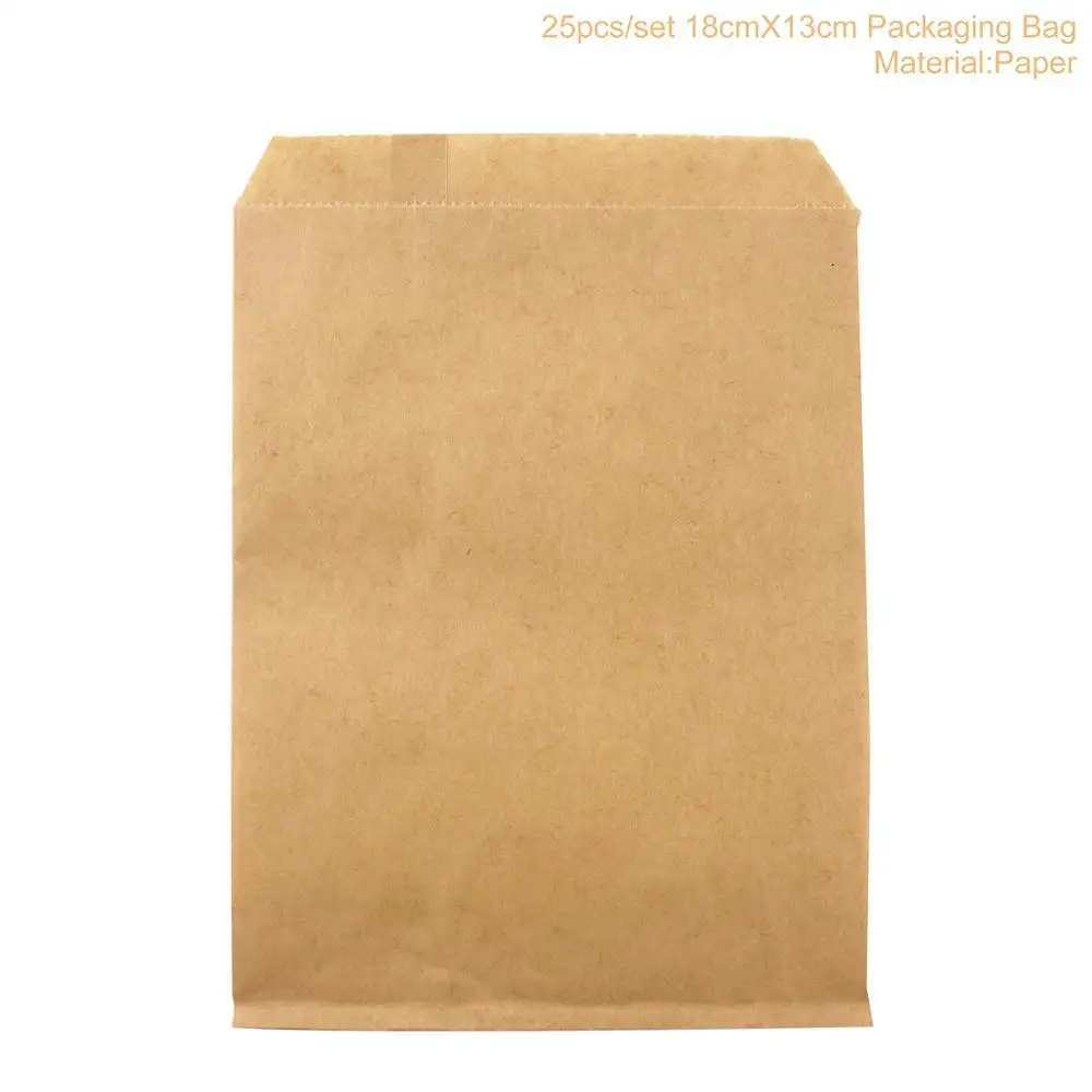 Huiran 8/10/25 шт. Подарочный пакет из крафт-бумаги небольшой свадебная коробка для конфет, ручная работа сумки ведро для попкорна с Бумага мешки для лечения День рождения - Цвет: Pure