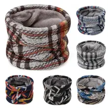 TRUENJOY, зимний шарф для женщин и мужчин, фирменный плотный теплый вязаный шарф-кольцо, шарфы с принтом на шею, мягкие хлопковые шарфы