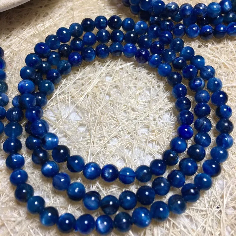 

Natural Blue Crystal Three-loop Bracelets Color Beautiful Simple Versatile Fashion Glorious Crystal Clean Beautifully