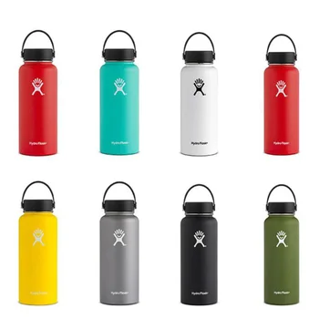 

18oz/32oz/40oz Stainless Steel Water Bottle Hydro Flask Coffee Bottle Vacuum Insulated Wide Mouth Travel Portable Thermal Bottle