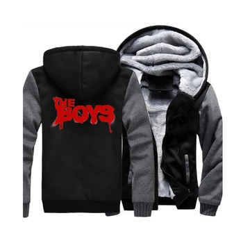 

The Boy Winter Men Thick Warm Fleece Jacket The Seven Coat Thick Coats Hoodies Male Homelander Starlight Hoody Zipper Sweatshirt
