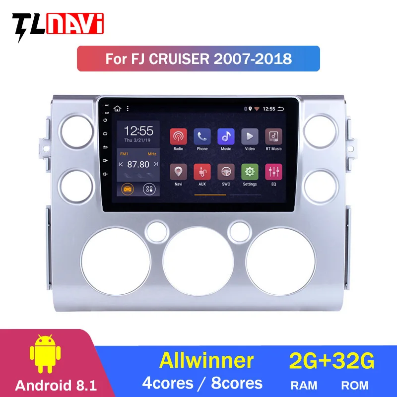 

Android 8.1 2G RAM Car Head Unit Radio Audio GPS Multimedia Player For Toyota FJ CRUISER 2007 2008 2009 2010 2011-2018