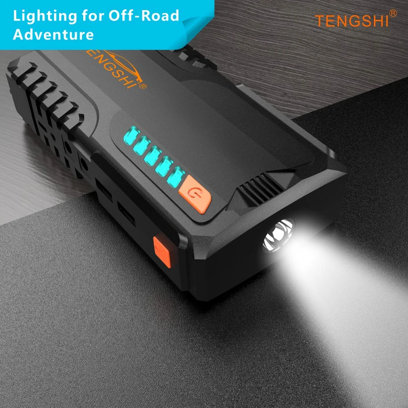 TENGSHI 12V Car Jump Starter Battery Charger  12800mA 2USB Power Bank  800A Starting Device  Start-up for Car 12V Motorcycle St everstart jump starter