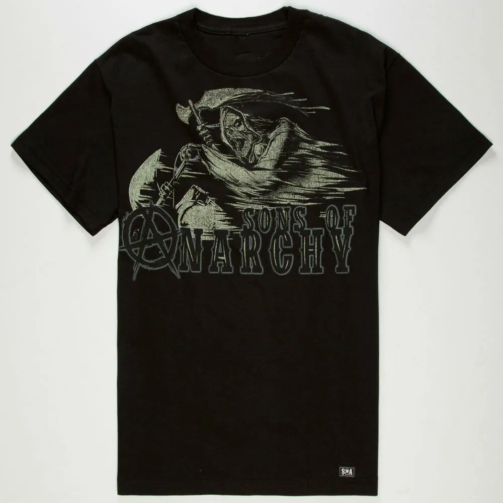 

Mulisha Men'S Anarchy Sons Of Soa T-Shirt Riding Chopper Grim Reaper Adult Summer Streewear Size:S-3Xl