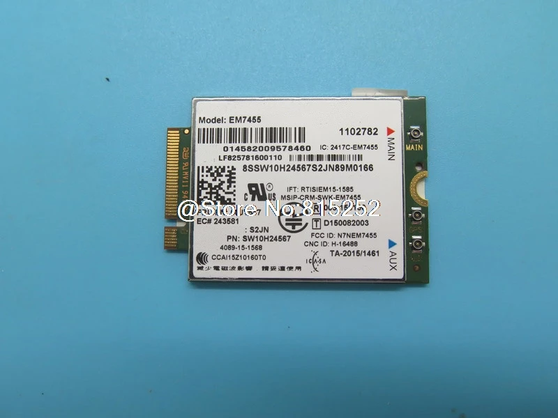 Сетевые карты WWAN для lenovo ThinkPad X1 CARBON EM7455 4G LTE модуль 00JT547 4G карта SW10H24567 S2JN