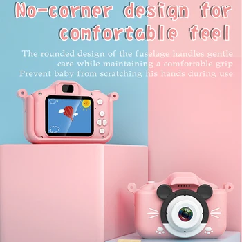 

Cartoon Anti-fall 2Inch Mini Kids Digital Video Camera Cute Cartoon Toy Camera Kids Boys Girls Gift Double camera kids camera