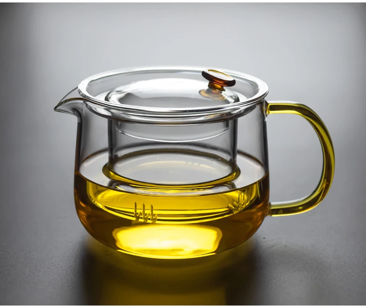 Uniho Прозрачный Стеклянный заварочный чайник высокая термостойкость заварочный фильтр цветочный заварочный чайник кофе стеклянный чайник удобный офис