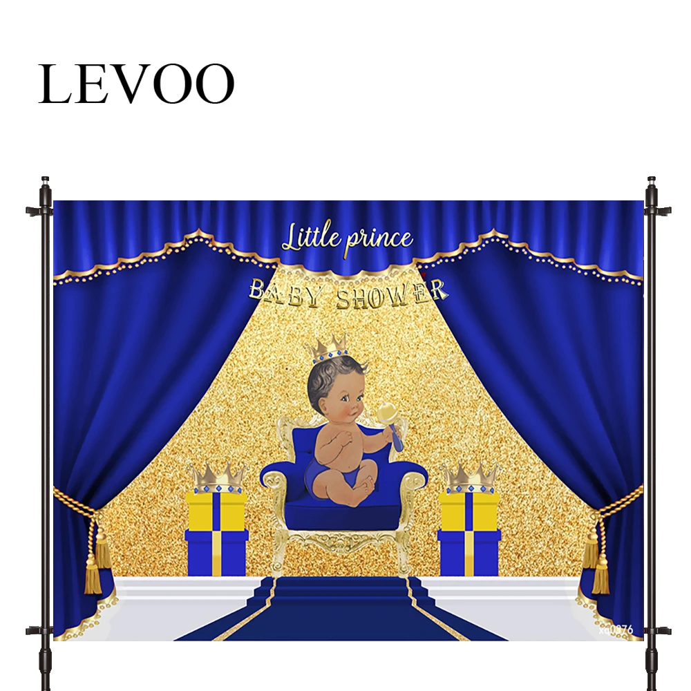 

LEVOO photographic background Golden royal Curtain baby shower prince photocall photobooth studio photography backdrop