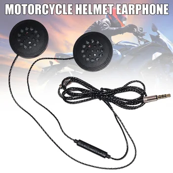 

Wired Headphones Motorbike Intercom Helmet 3.5mm Music Headset Hands-Free with HD Microphone B88