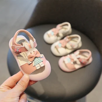 

Summer Baby Girls Sandals Infant Toddler Sandals Rabbit Soft Bottom Non-slip Kids Anti-collision Sandals Children Casual Shoes