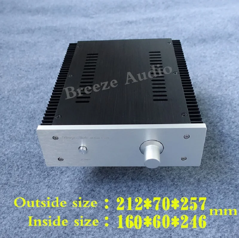 BRZHIFI BZ2107 series double radiator aluminum case for power amplifier