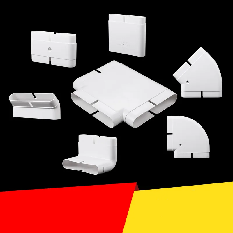130*30mm Floor Air Supply Ventilation Accessories Flat Tube Elbow Air Volume Floor Supply Flat Tube 130*30mm Trunking