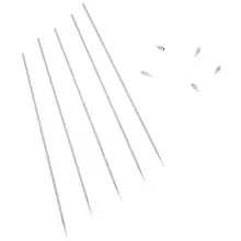NEW-5pcs 0,2 мм аэрографное сопло+ 5 шт. 0,2 мм Сменные иглы для аэрографов пистолет