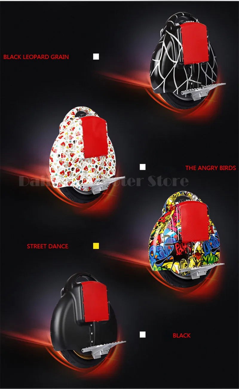 Daibot Electric Unicycle Scooter One Wheel Self Balancing Scooters With Training Wheel 14 Inch 60V Monowheel Scooter             (4)