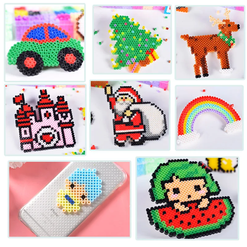 Hama Beads set/ Perler DIY Intelligence Educational Toys Craft Puzzles Pixel Puzzle + Tools Accessories 6800 pcs | Игрушки и хобби