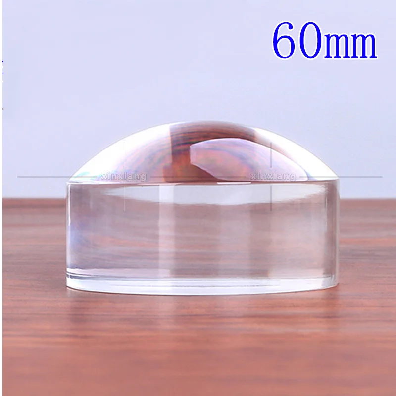7X Desktop Magnifier Acrylic Lens Magnifying Glass Table Paperweight 60Mm Semi Ball Home Decoration Ornaments Figurines | Инструменты