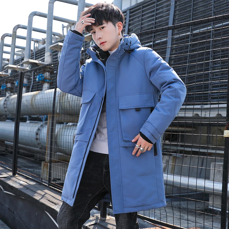 

Brand Top Quality 90% White Down Jacket Men Thick Winter 2020 NEW Hat Detached Warm Parka Windproof -30 Degrees