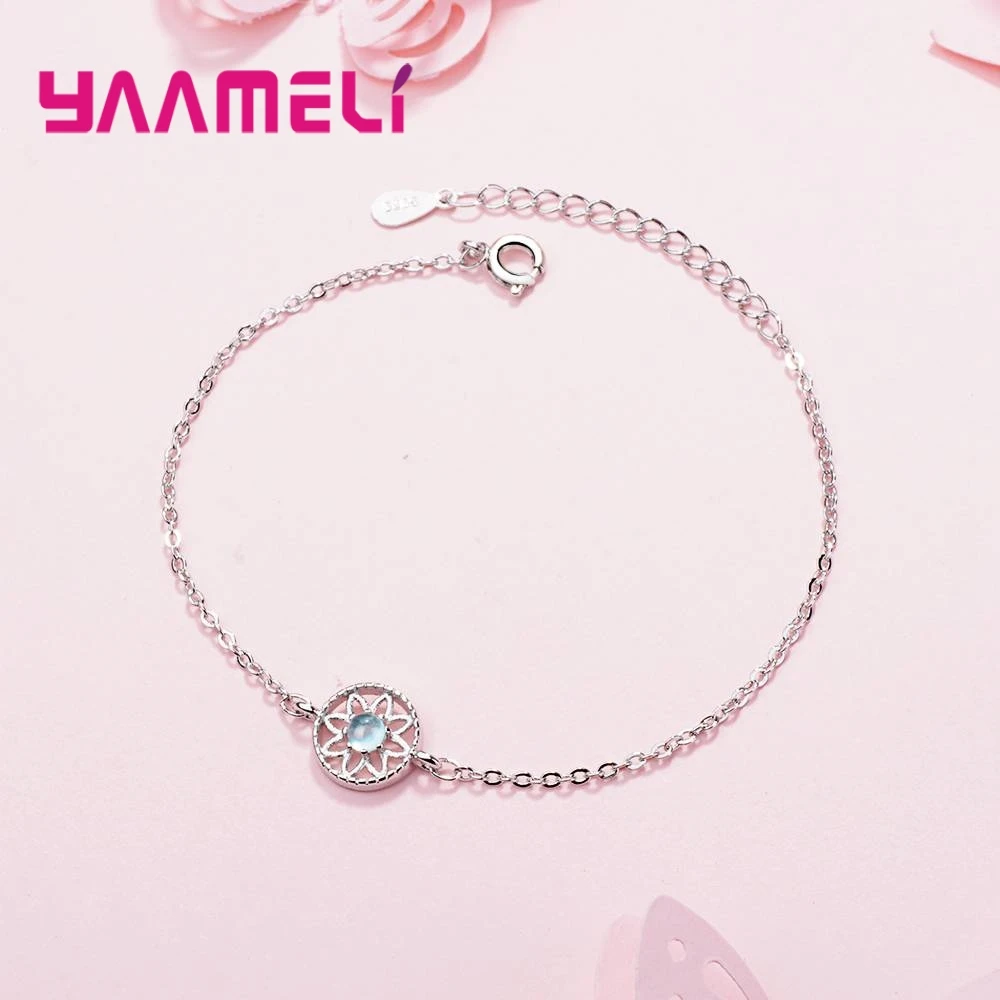 Элегантный браслет из стерлингового серебра 925 пробы браслеты для женщин милый