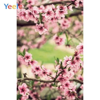 

Spring Pink Flower Branch Photography Backdrops Vinyl Baby Shower Photographic Background For Photo Studio Photophone Photozone