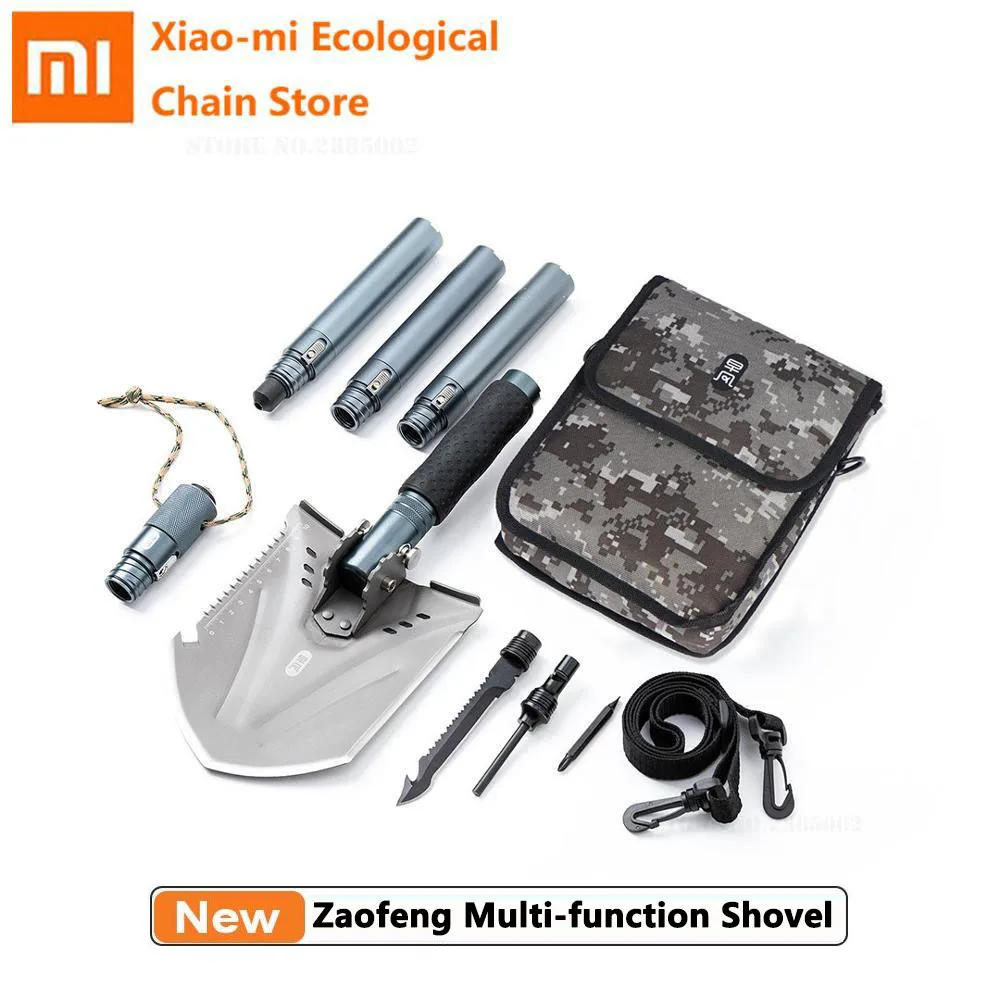 

New Xiaomi Mijia Zaofeng Outdoor Multi-function shovel One second Firmly mounted Durable Anti-slip rust-proof Car Self-defense
