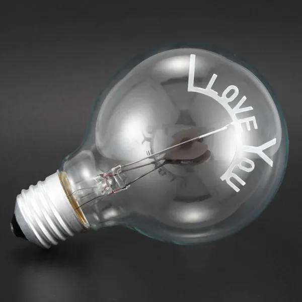 1 шт. я люблю тебя-винтажный светильник-Edison стиль G80 E27 винтовой декоративный светильник накаливания лампы