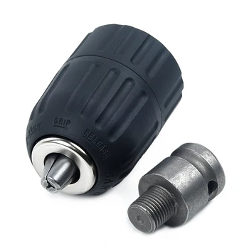 

2-13mm 1/2 Keyless Drill Chuck Screwdriver Impact Driver Adapter Durable Newest