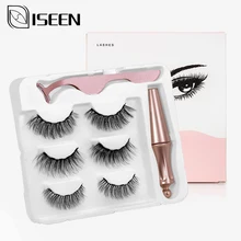 Магнитная жидкая подводка для ресниц и магнитные накладные ресницы и пинцет набор водостойких длинных ресниц