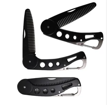 

10 pcs Stainless Steel Beard Comb Foldable Straightening Comb Men's Beard Styling Tool Portable High Quality Convenient Harmless