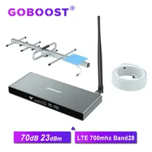 GOBOOST 70dB LTE wzmacniacz komórkowy 4g wzmacniacz sygnału 700 mhz zespół 28 telefon komórkowy 4g repeater sieci gsm 2g 3g 4g antena nowy