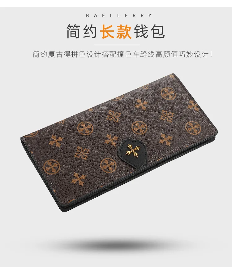 Кожаный Длинный кошелек, Женский кошелек monederos para mujer cartera mujer, кошелек carteira feminina card, роскошный брендовый дизайнерский кошелек