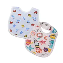 2 шт./компл. детские нагрудники для мальчиков и девочек, влаговпитывающие слюнявчик, треугольный хлопковый детский шарф, Burp, аксессуары для малышей