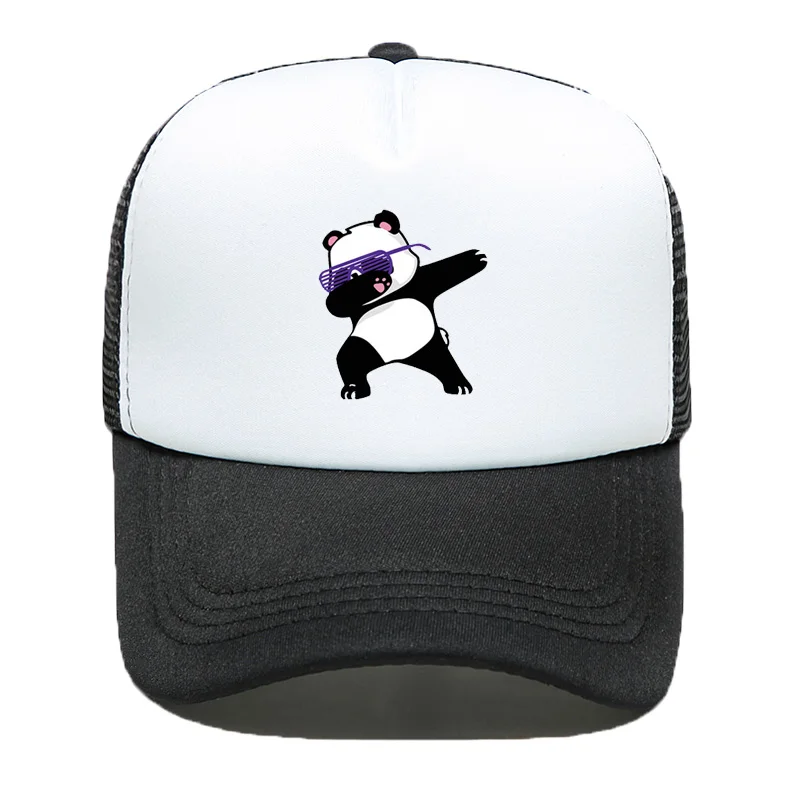 Qi xin cat plays the cool panda series baseball cap male and female hipster hip hop cap fashion joker hot style net hat